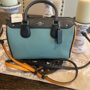 NWT Coach Mini Bennett Satchel in Multi Color